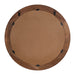 Round Mirror Walnut Brown 26" Diameter 4