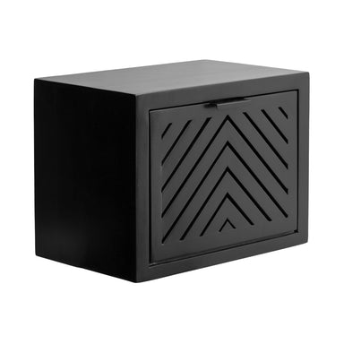 Floating Side Table Black 16x10x12 1