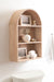 Accent Shelf Natural Beige 18x6x26 7