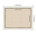 Pinboard 27x21 Eva White Gold Narrow 2