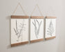 Plaque Rustic Brown 3 pc 12" 8