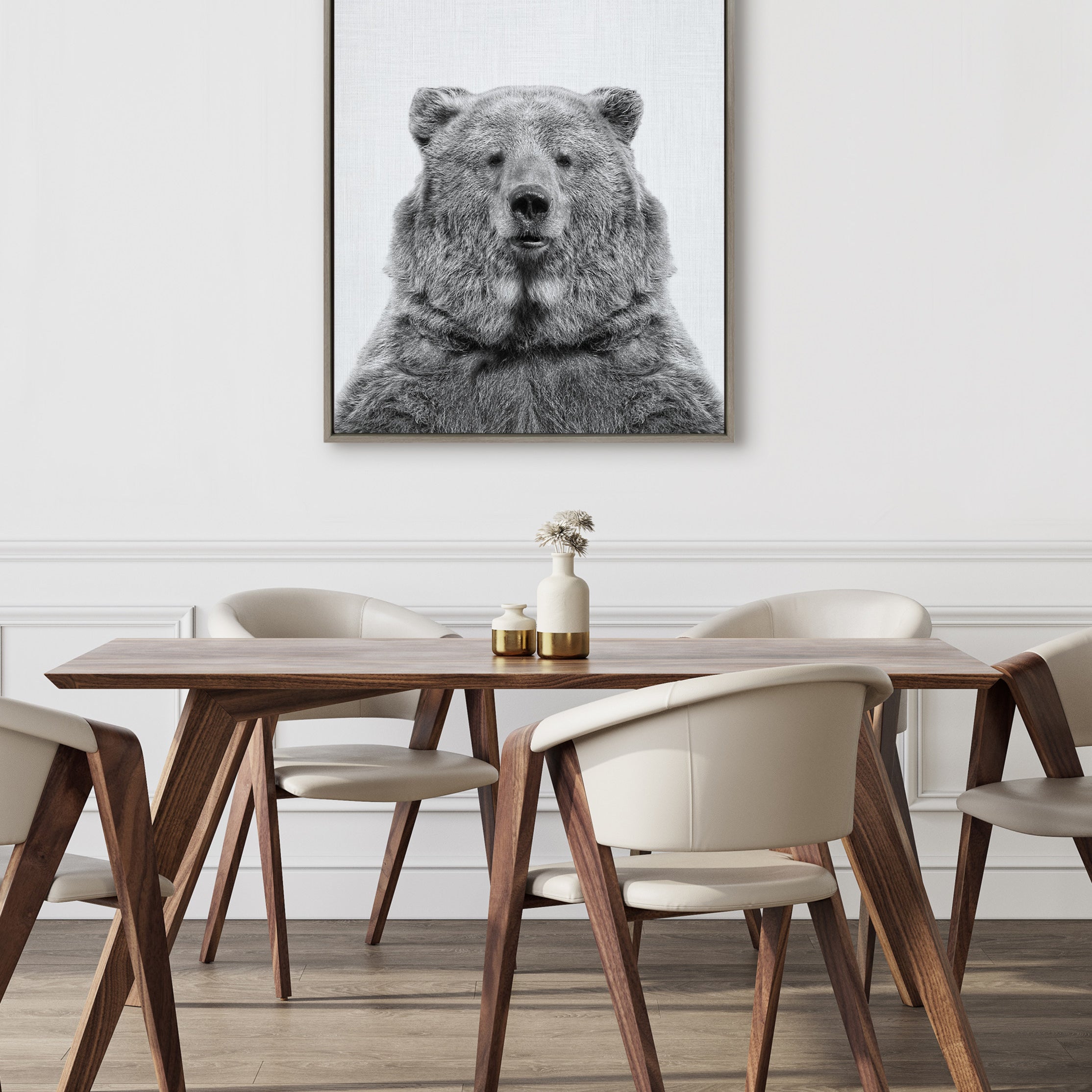 Framed Canvas 31.5x41.5 Sylvie Graywash 5