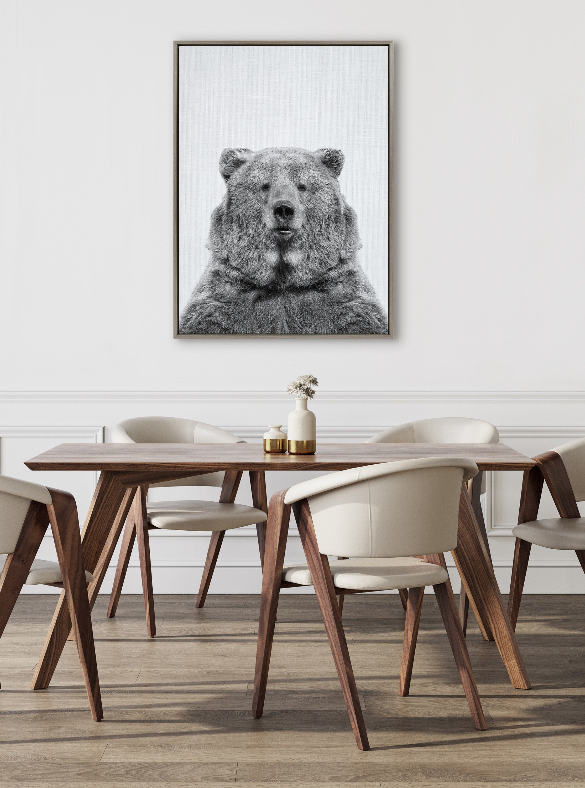 Framed Canvas 31.5x41.5 Sylvie Graywash 5
