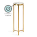 Drink Table White Gold 9x9x23 3