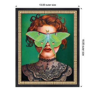 Mounted Canvas Castellan Black 13x16 2