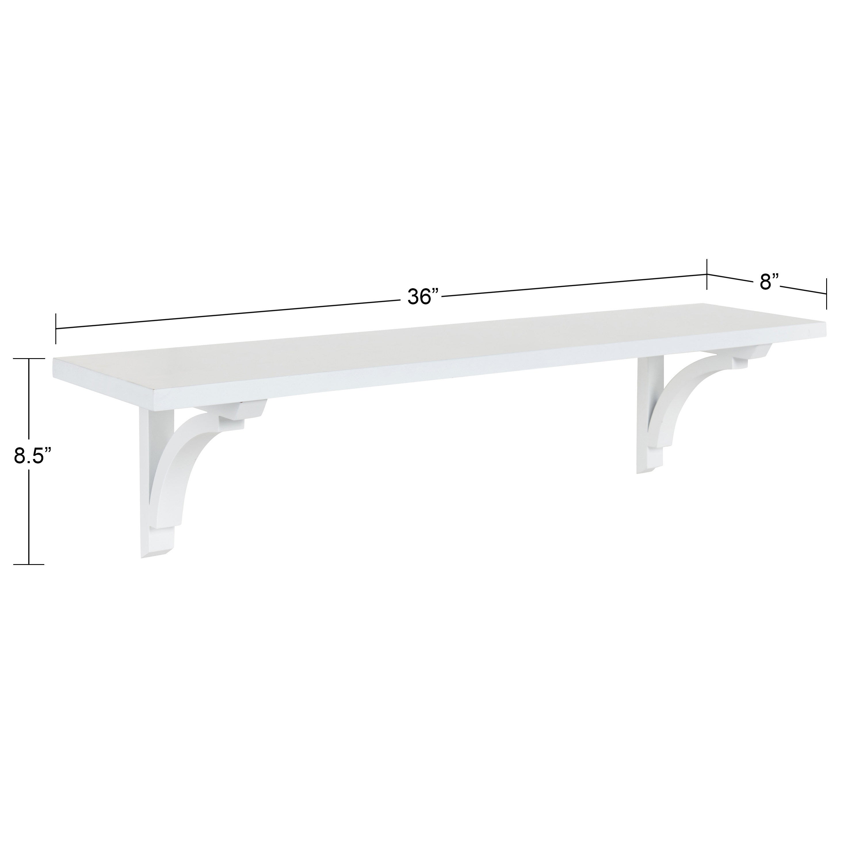 Floating Shelf 36" White 5