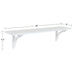 Floating Shelf 36" White 5