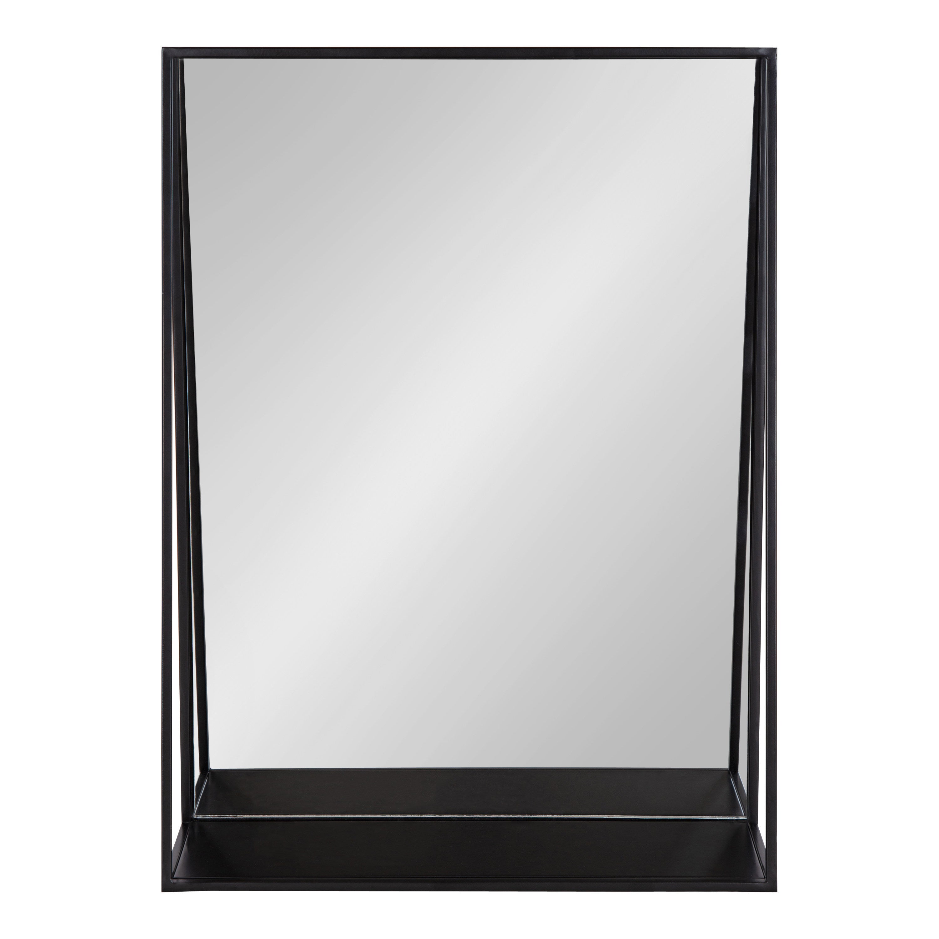 Lintz Metal Framed Mirror with Shelf
