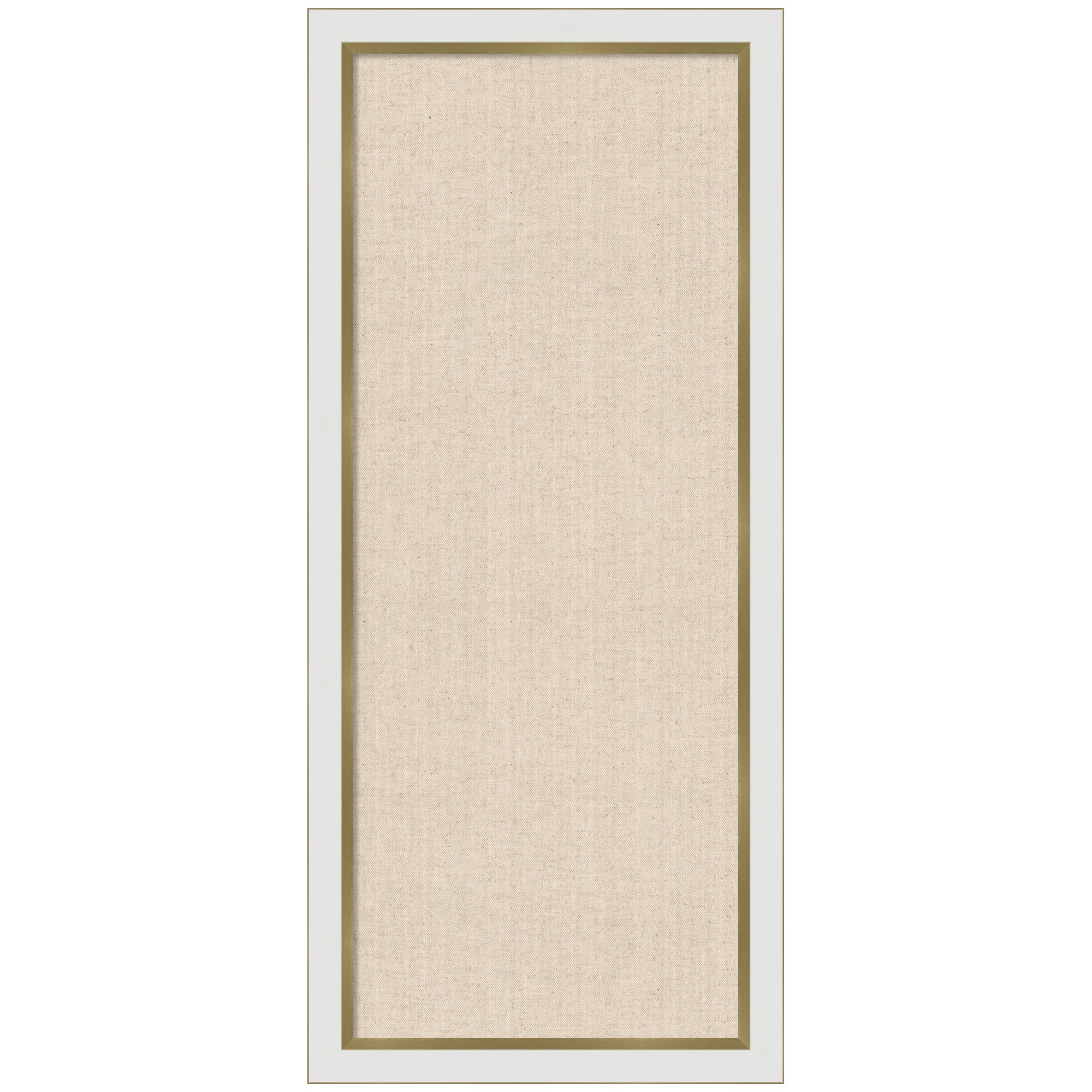 Pinboard 19x43 Eva White Gold Narrow 1
