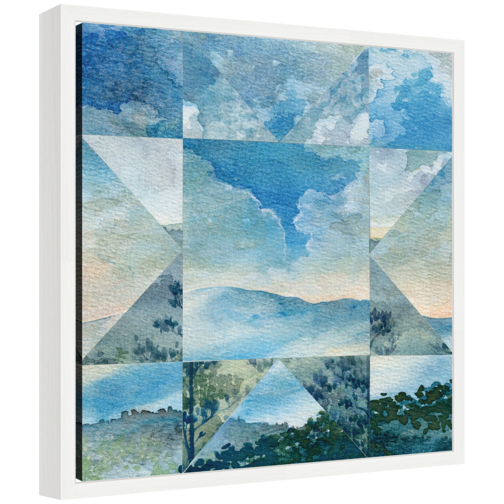 Framed Canvas 16x16 Sylvie White 1