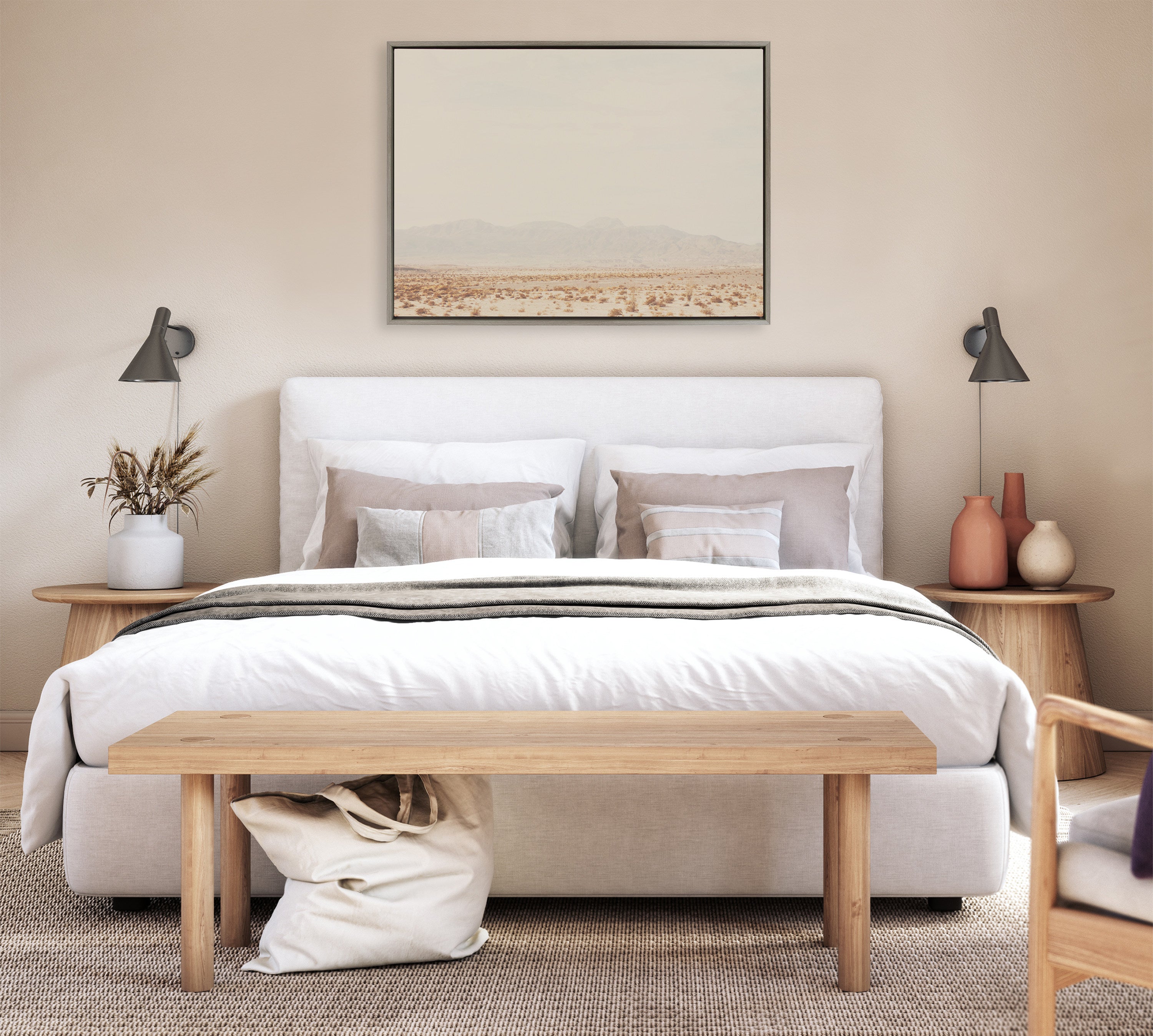 Framed Canvas Sylvie Graywash 28x38 6