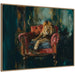 Framed Canvas Sylvie Dark Gold 42x32 1