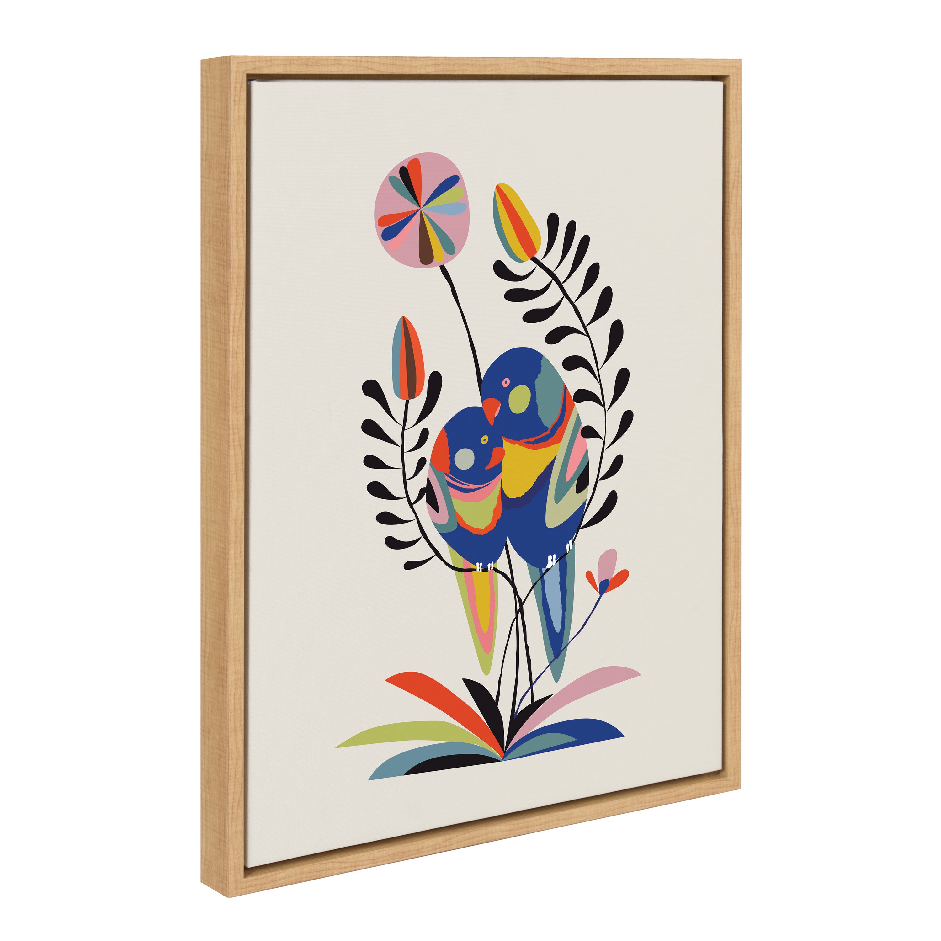 Framed Canvas Sylvie Natural 18x24 2