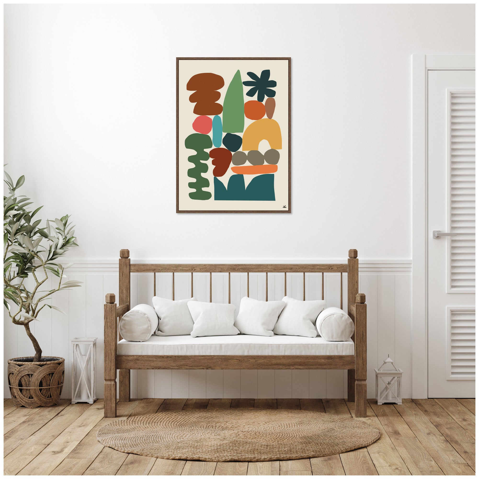 Night Chords 1 by Kelly Knaga Framed Canvas Wall Art Print