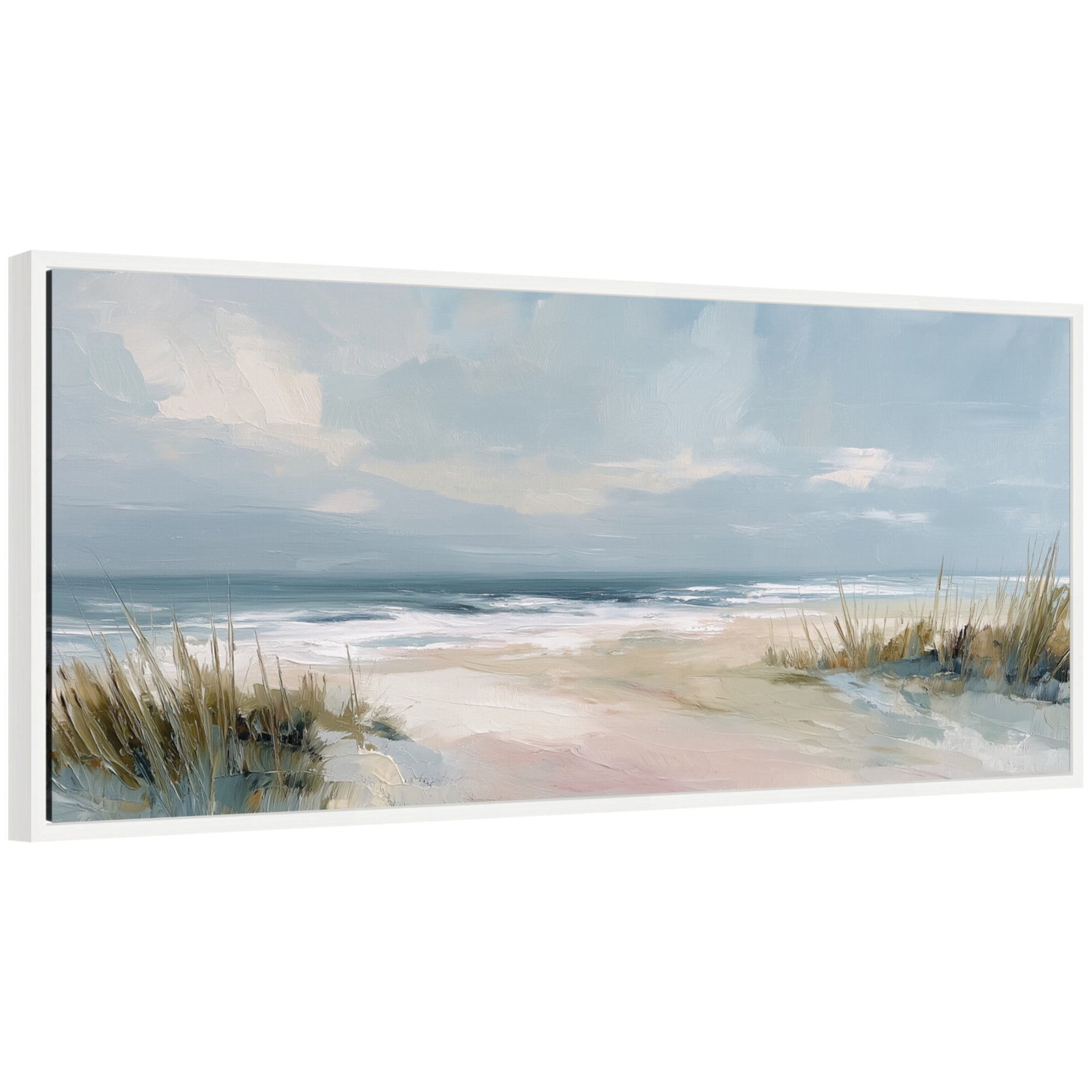 Framed Canvas 40x18 Sylvie White 1