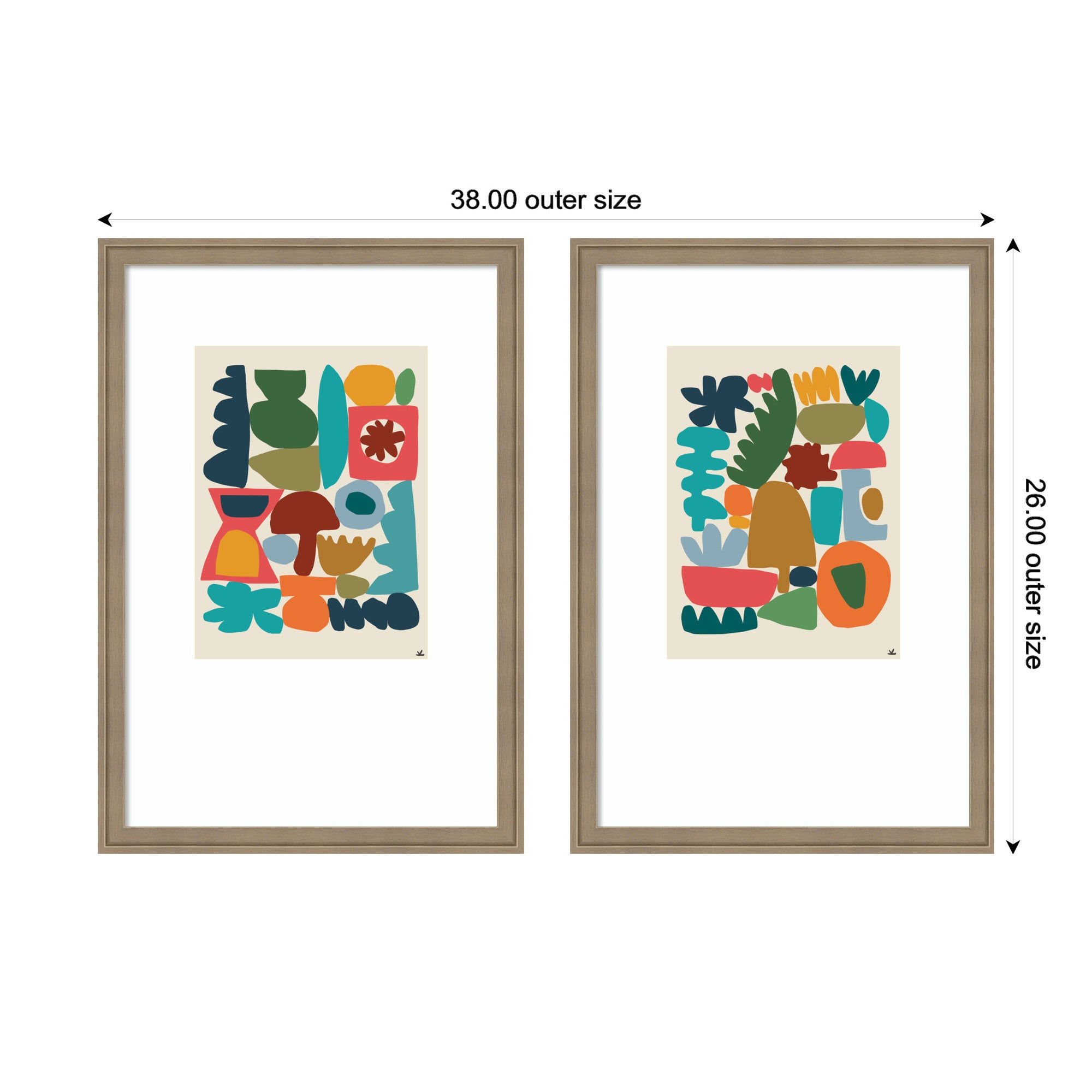 Night Chords 2 Piece Framed Wall Art Print Set by Kelly Knaga
