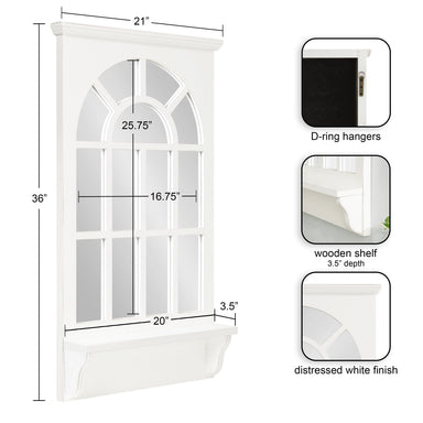 Functional Mirror White 21x36 2