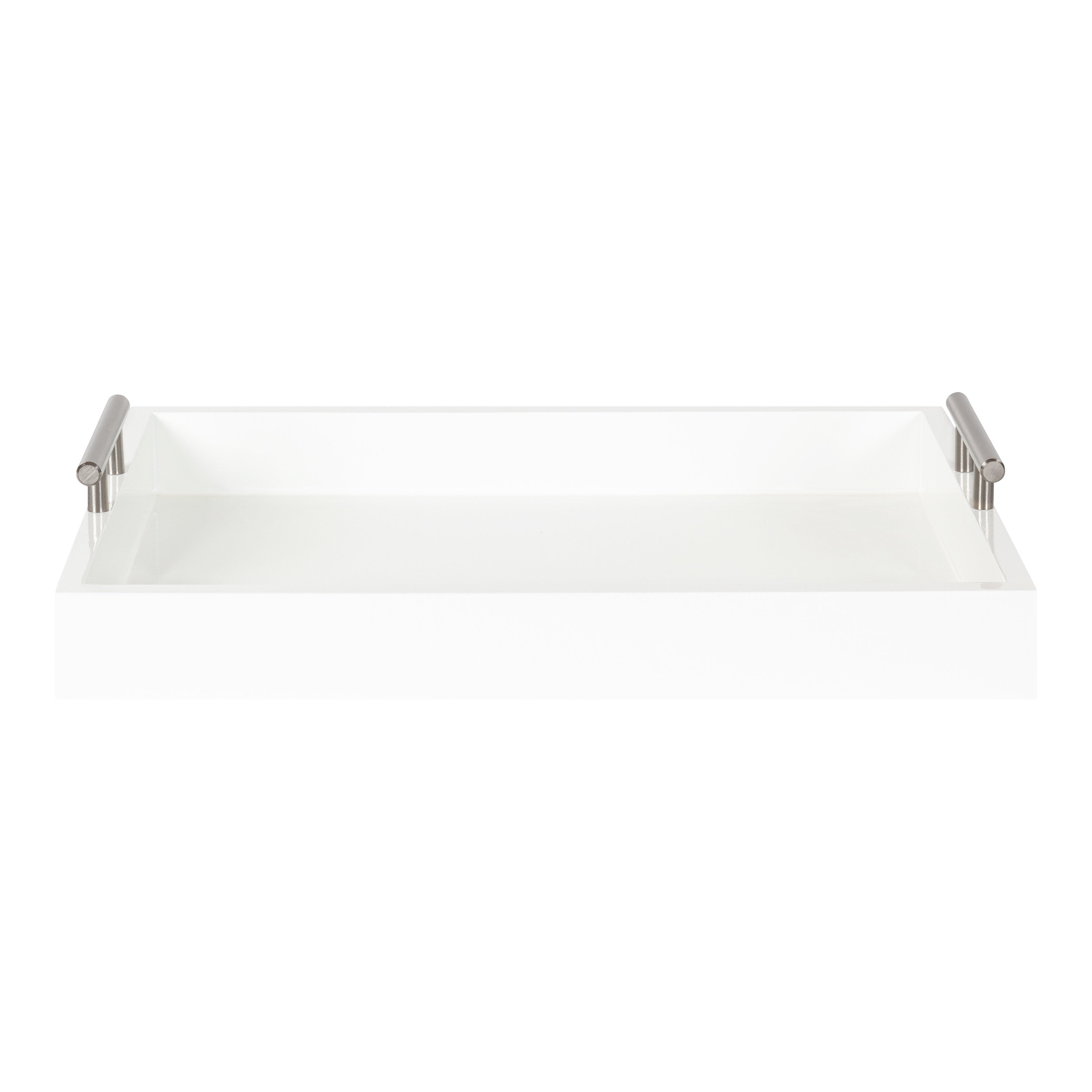 Single Tray White Silver 17x13 2