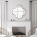 Scallop Mirror Silver 28x28 6
