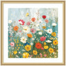 Framed Art Boho Wildflower Garden by The Creative Bunch Studio