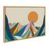 Sylvie Mountains Crop Framed Canvas by Rachel Lee of My Dream Wall