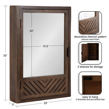 Medicine Cabinet Brown 20x5x30 2