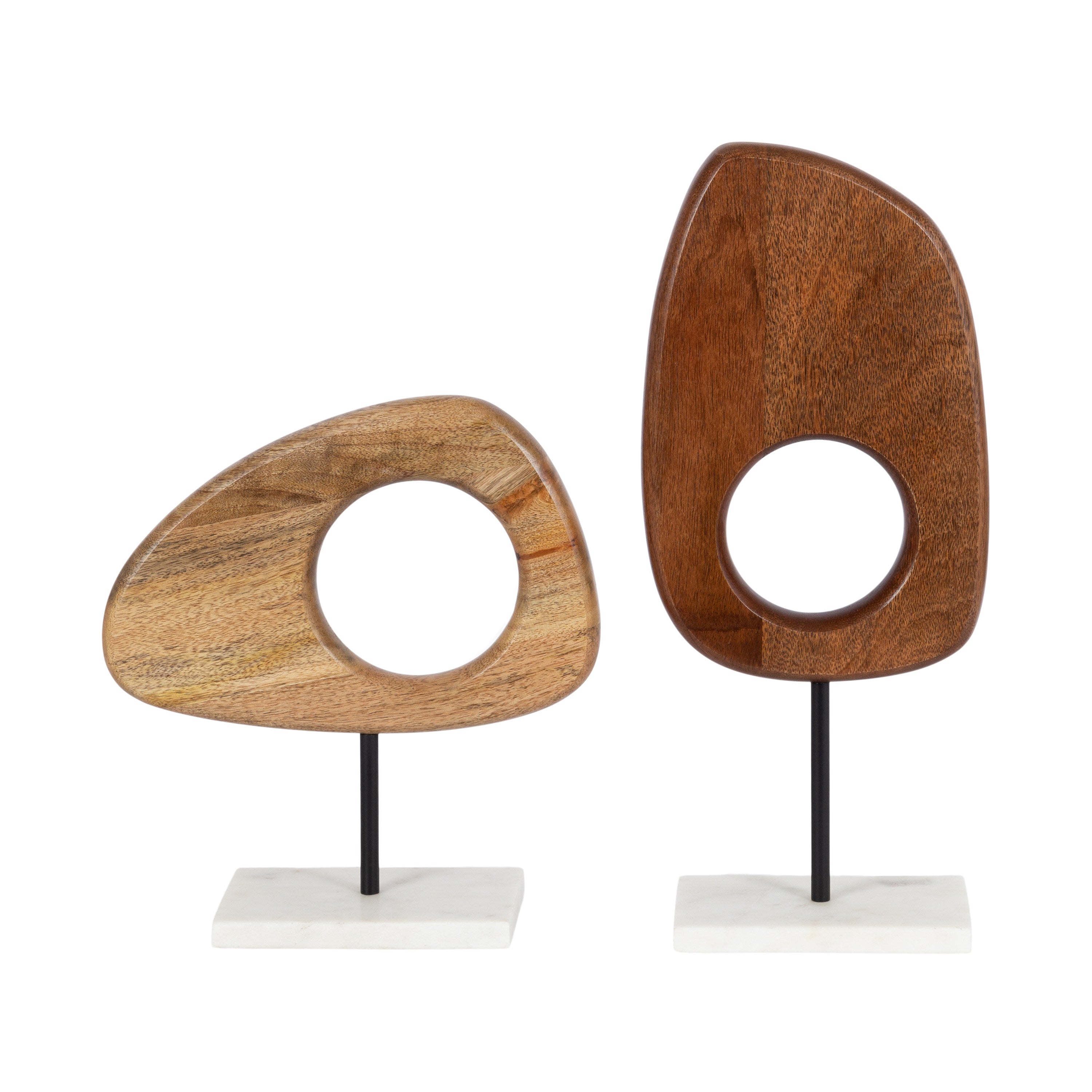 Yoakes Wood and Marble Art Sculptures