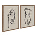 Art Set Sylvie Dark Gold 2 Piece Set 18x24 1