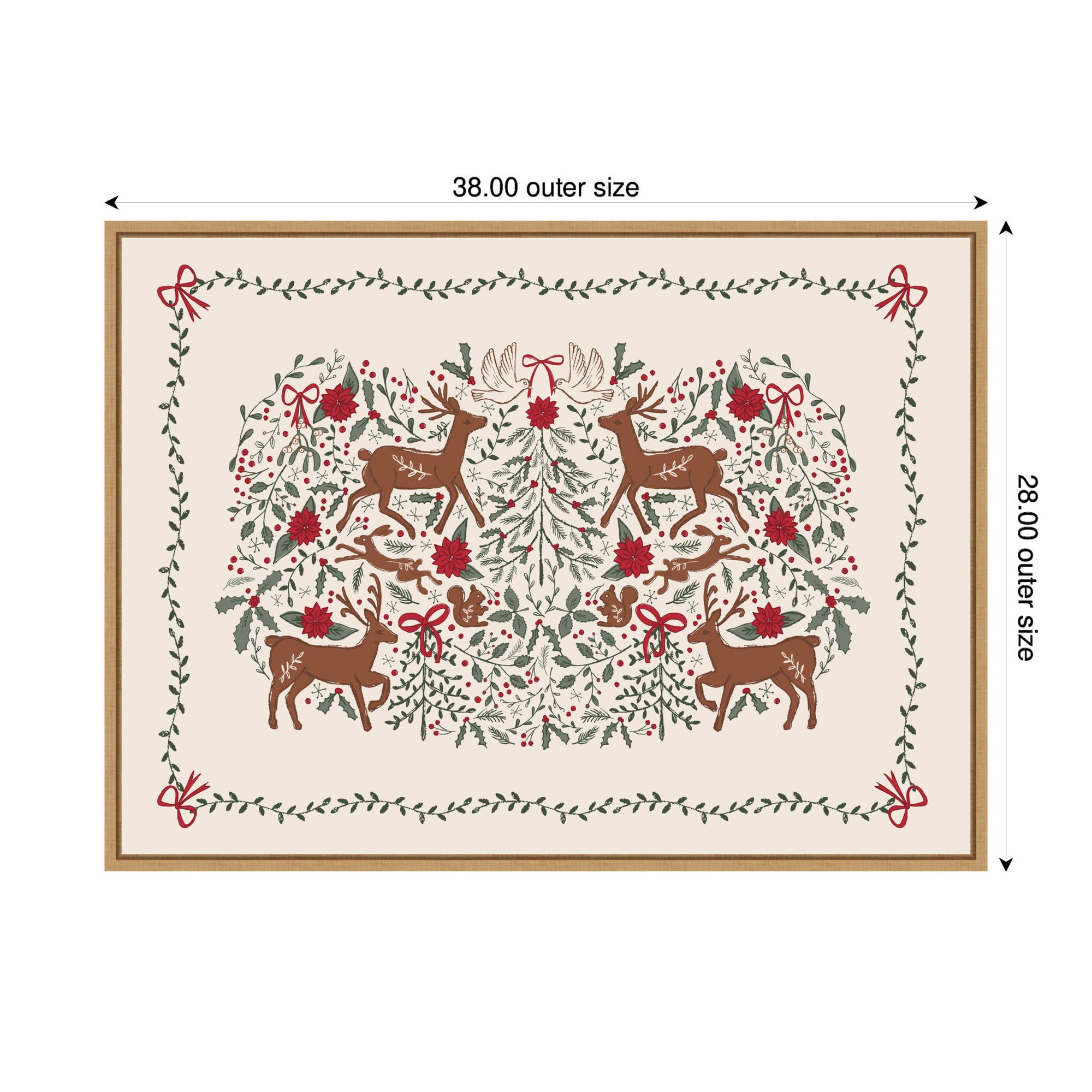 Sylvie Framed Canvas The Winter Woods by Vicky Yorke