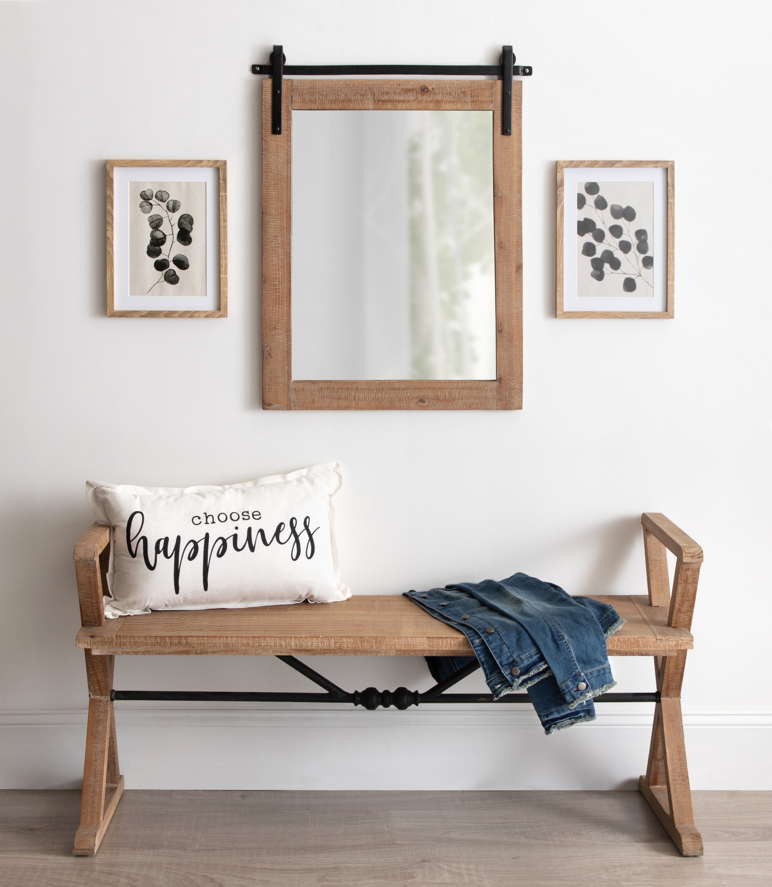 Rectangle Mirror Rustic Brown 22x30 6