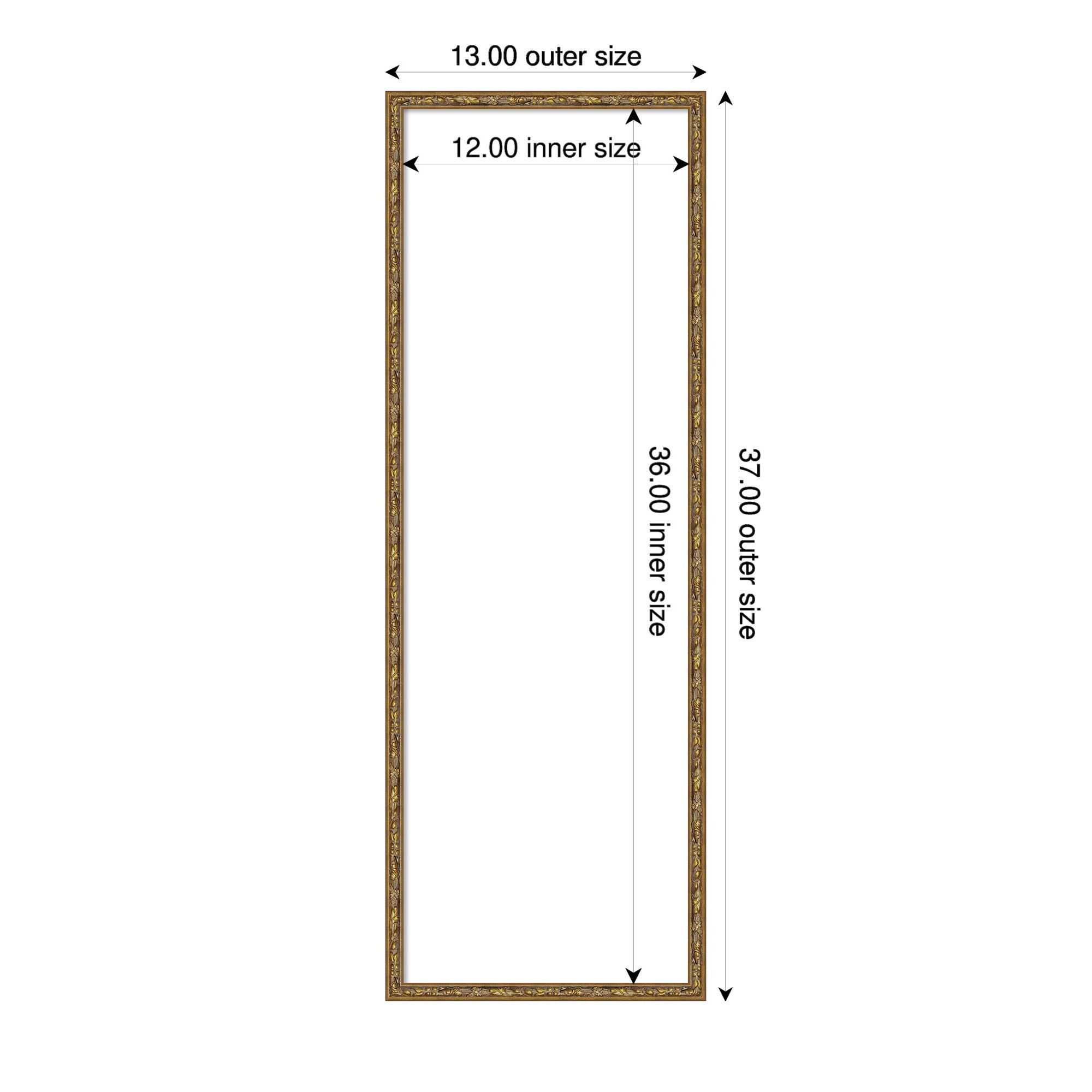 Dry Erase Board Belvedere Bronze 13x37 2