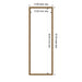 Dry Erase Board Belvedere Bronze 13x37 2