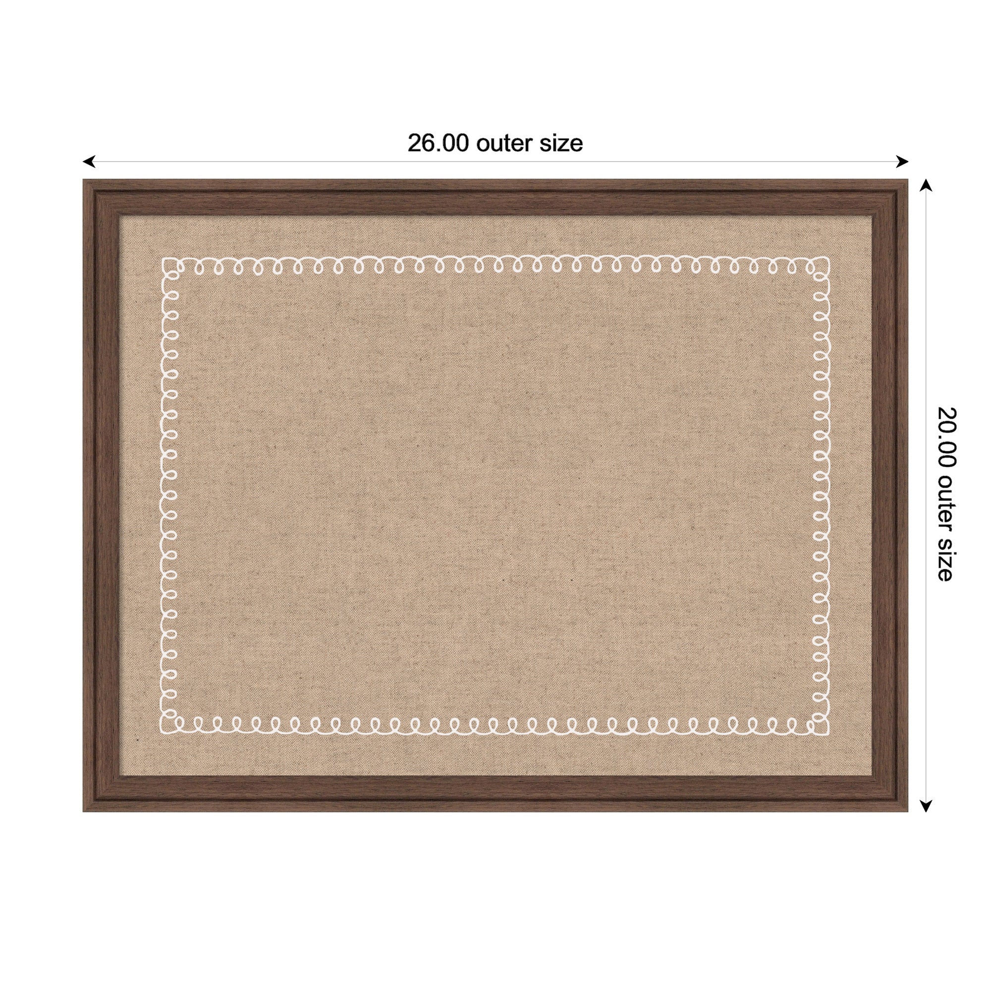 Magnetic Canvas 26x20 Florence Medium Brown 2