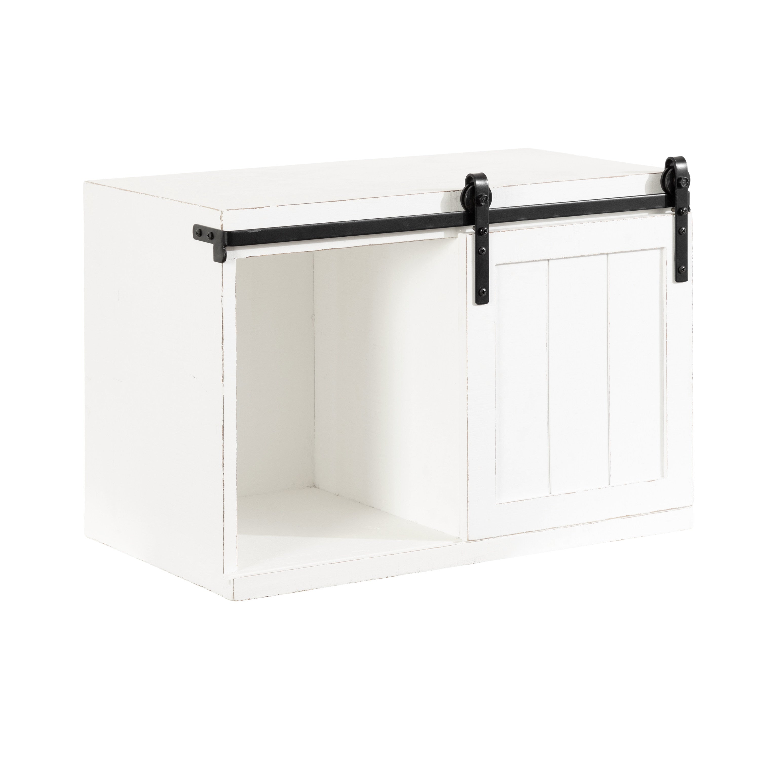Floating Side Table White 20x12x15 6