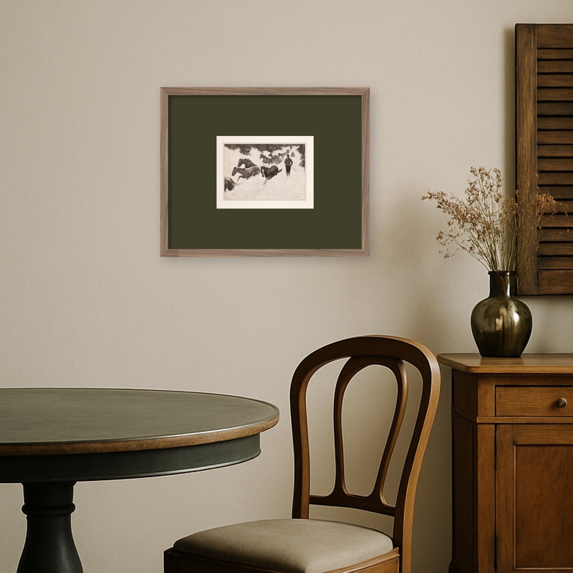Framed Art Svelte Walnut 21x17 6