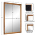 Rectangle Mirror Rustic Brown 24x36 2