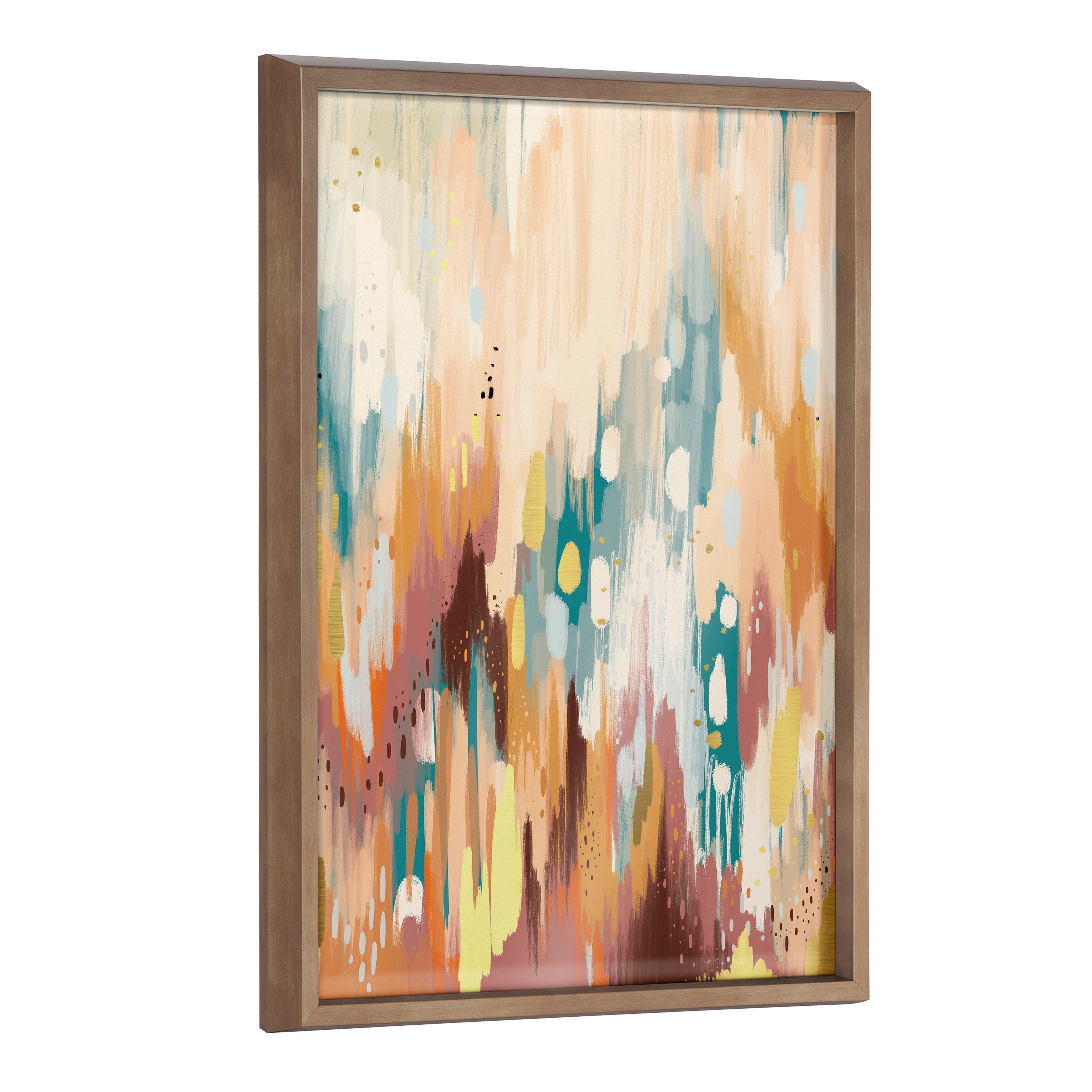 Blake Brushstroke 133 Framed Printed Glass by Jessi Raulet of Ettavee