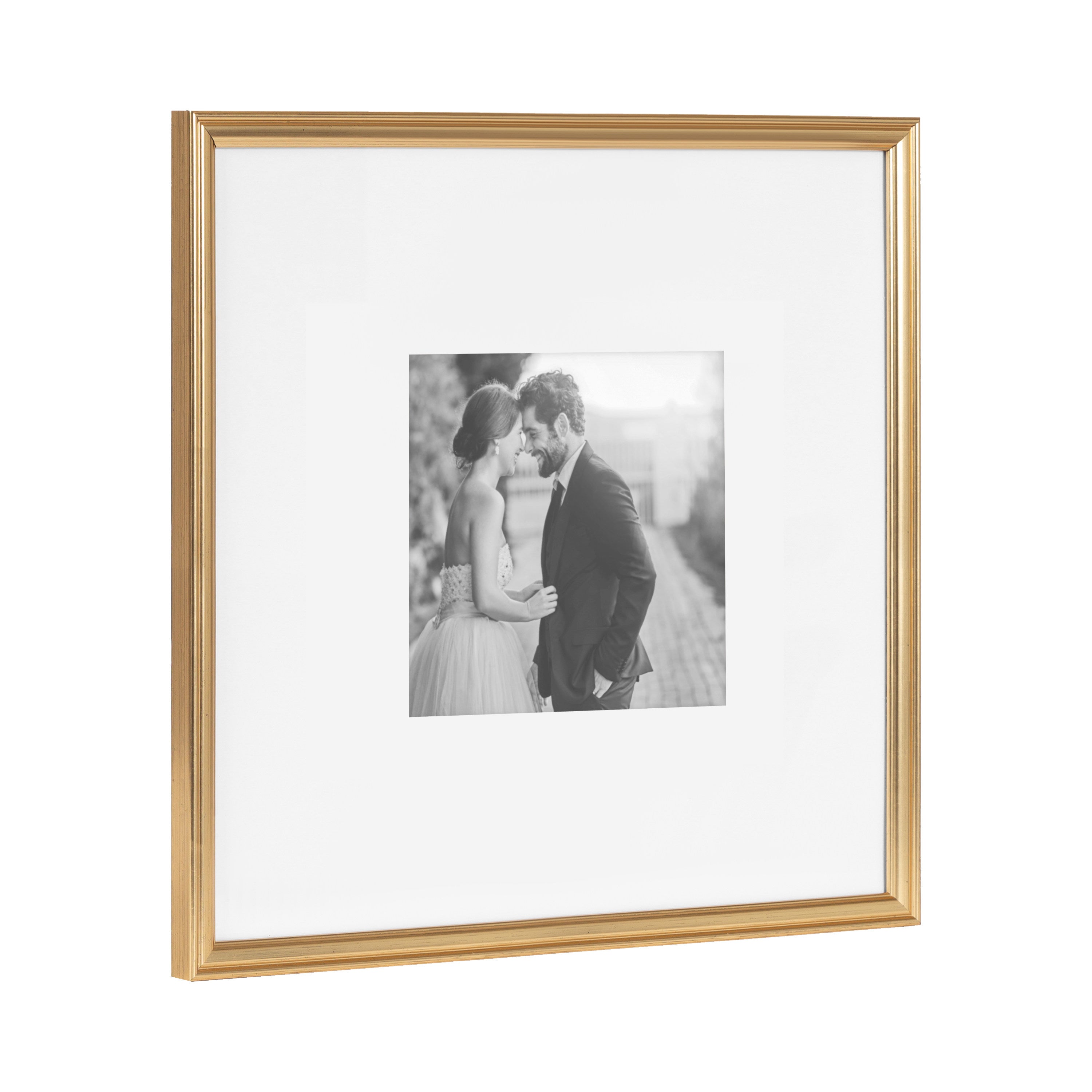 Wall Frame Gold 16x16 matted to 8x8 5