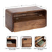 Floating Side Table Walnut Brown 18x10x9 2