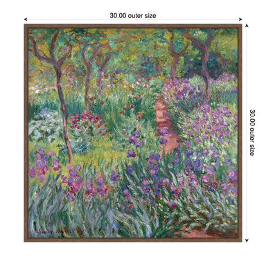 Framed Canvas 30x30 Sylvie Walnut 2
