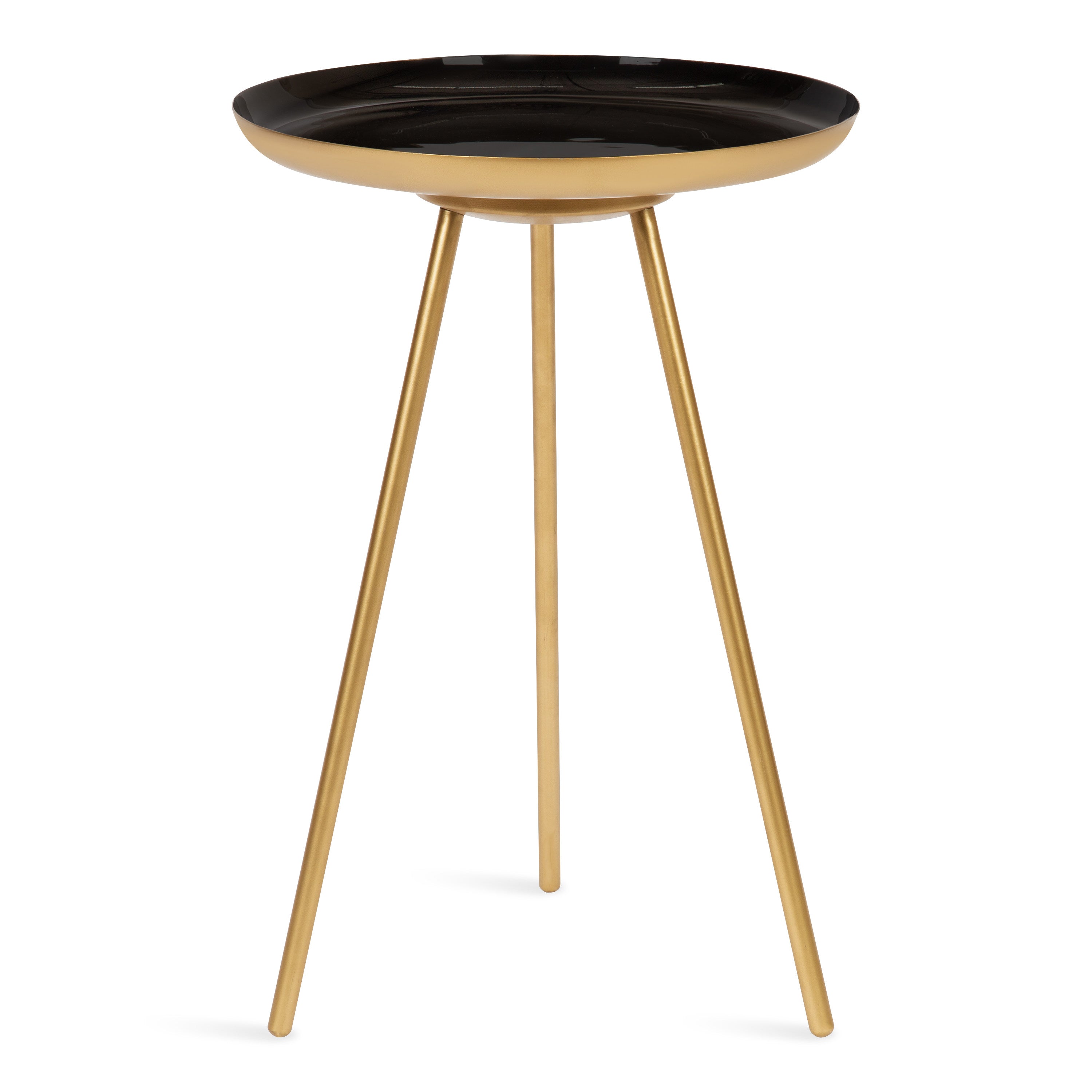Side Table 15x15x22.5 Black Gold 1