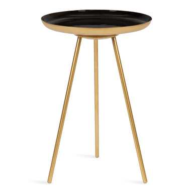 Side Table Black Gold 15x15x22.5 1