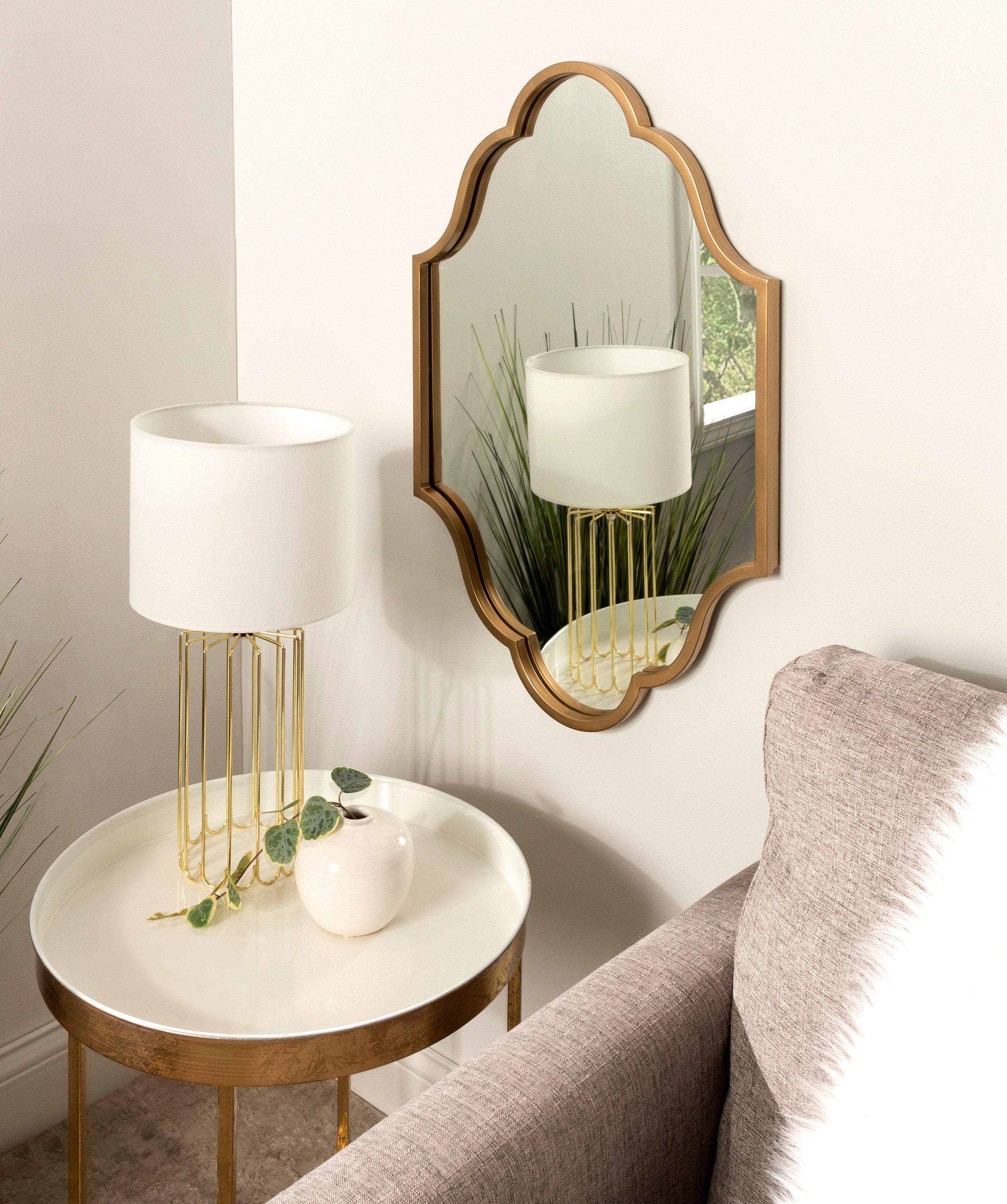 Scallop Mirror Gold 20x30 6