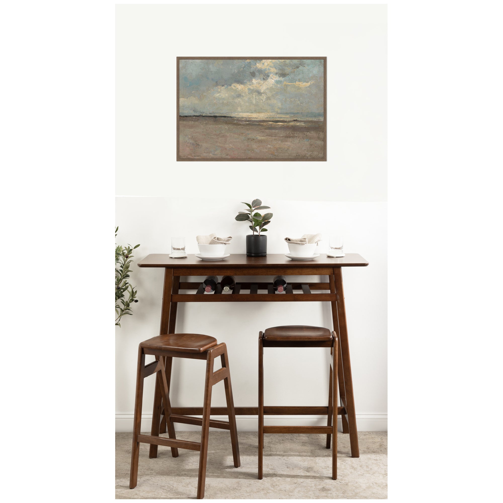 Framed Canvas 33 x 23 Sylvie Walnut 7