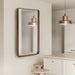 Rectangle Mirror Dark Brown 20x36 7