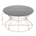 Coffee Table Gray Rose Gold 30x30x17 2