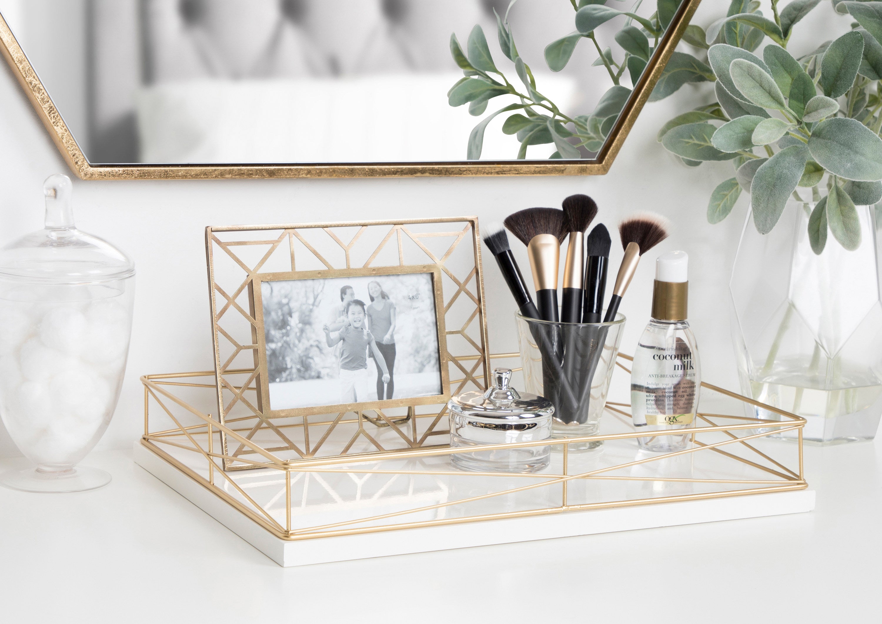 Single Tray White Gold 12x17 4
