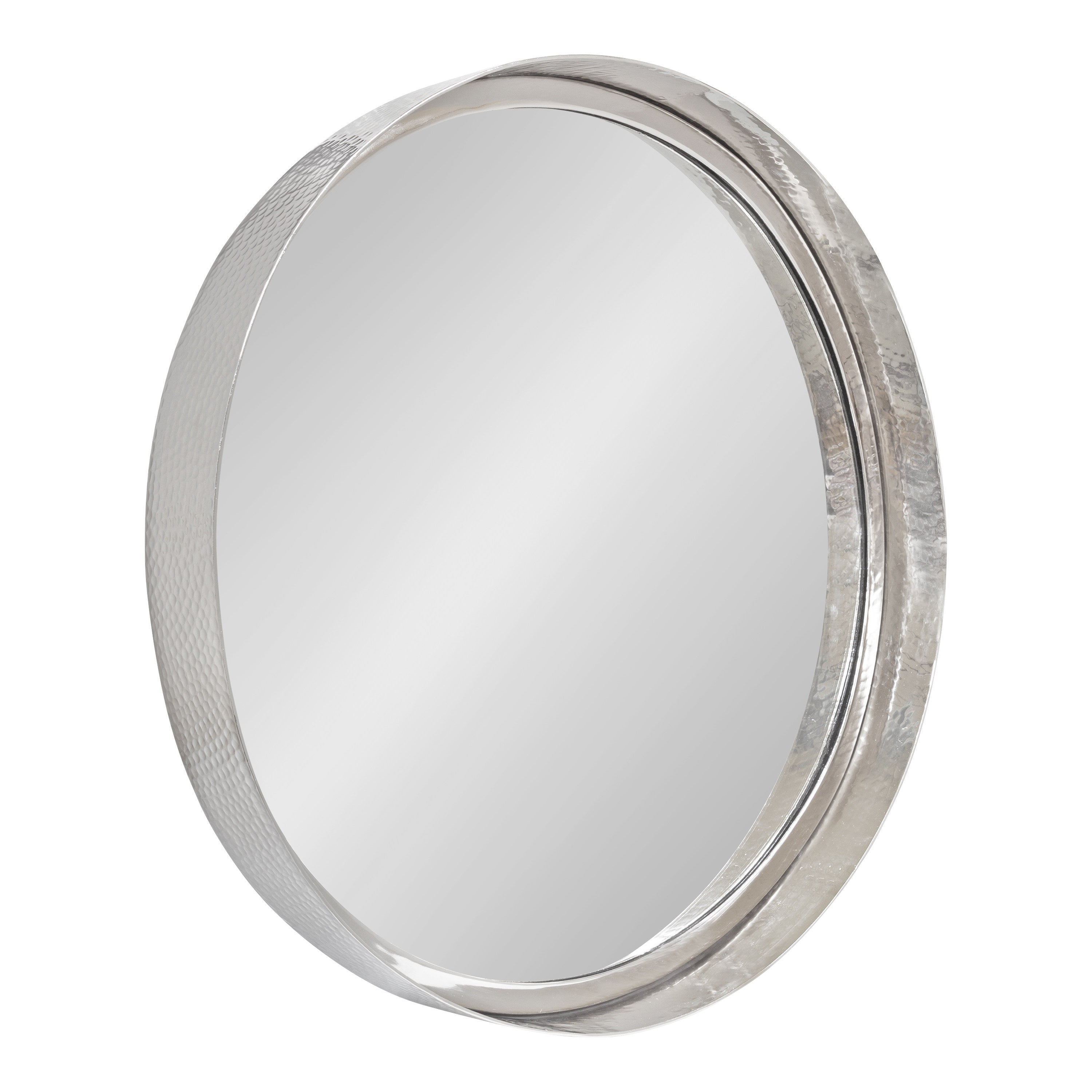 Round Mirror Silver 24" Diameter 1