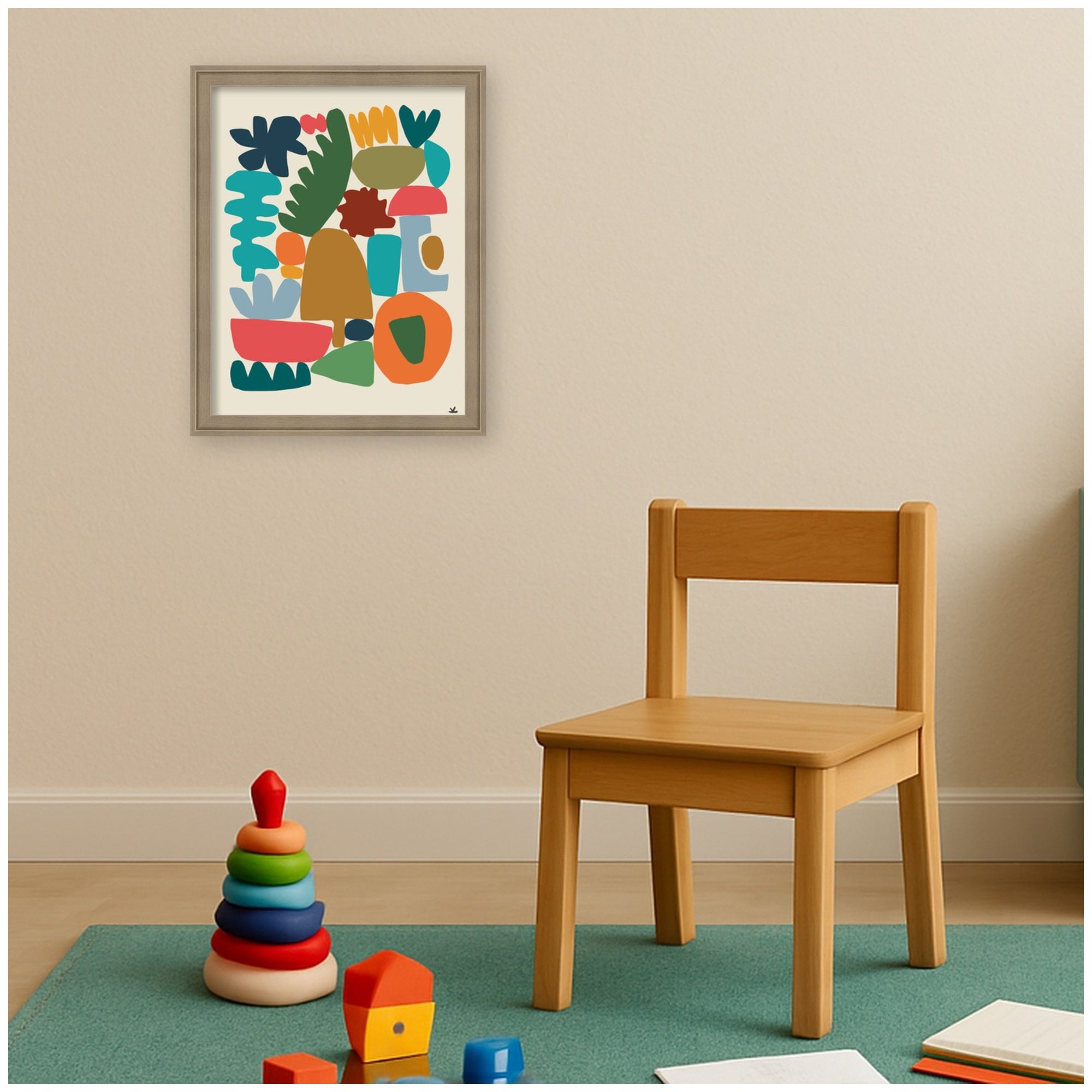 Garden Songs Pt 2 by Kelly Knaga Framed Mounted Canvas Wall Art Print