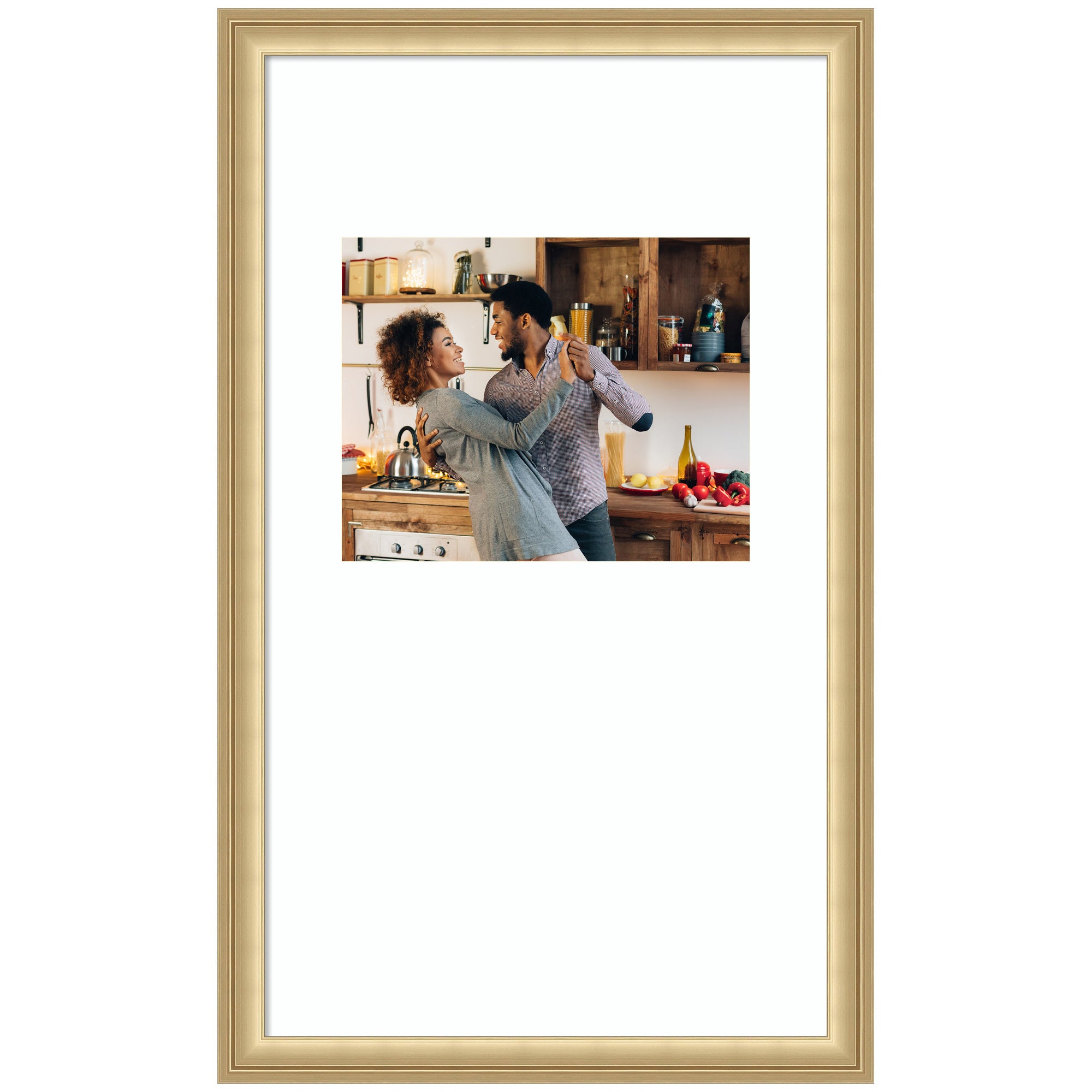 Wall Frame Florence Gold 14x24 matted to 8x10 1